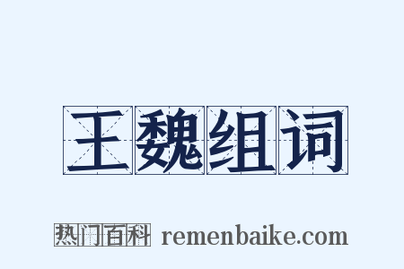 王魏组词是什么意思的图片